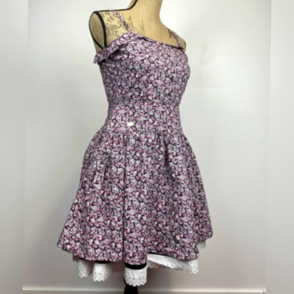 Vintage Candies Floral Mini Summer Dress Y2K